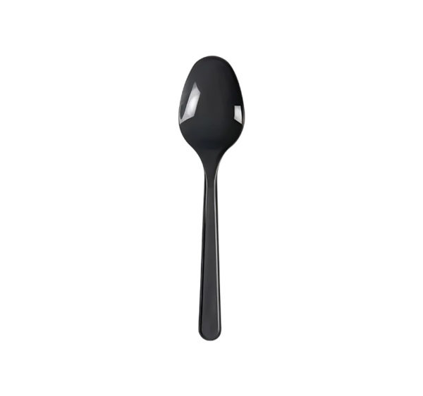 Plastična žlica PP 18,5 cm tamno siva 50 kom