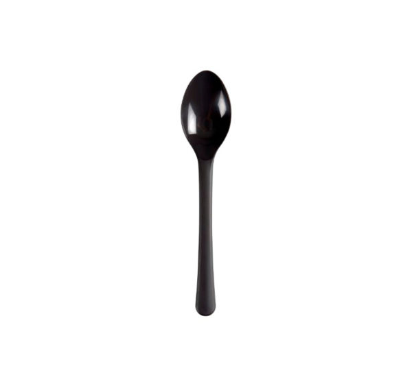 Plastična žlica PP 14 cm tamno siva 100 kom