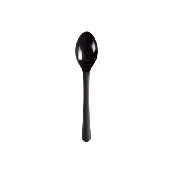 Plastična žlica PP 14 cm tamno siva 100 kom