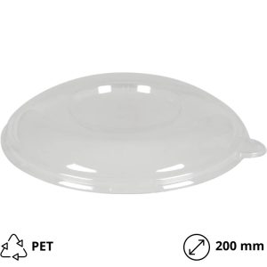 Poklopac PET d=200 mm proziran 50 kom
