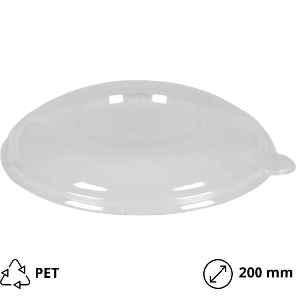 Poklopac PET d=200 mm proziran 50 kom