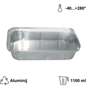 Alu posuda 1100 ml 227x174x42 mm 100 kom