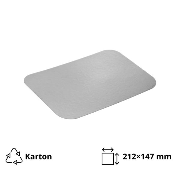 Poklopac za alu posudu 900 ml 212×147 mm 100 kom