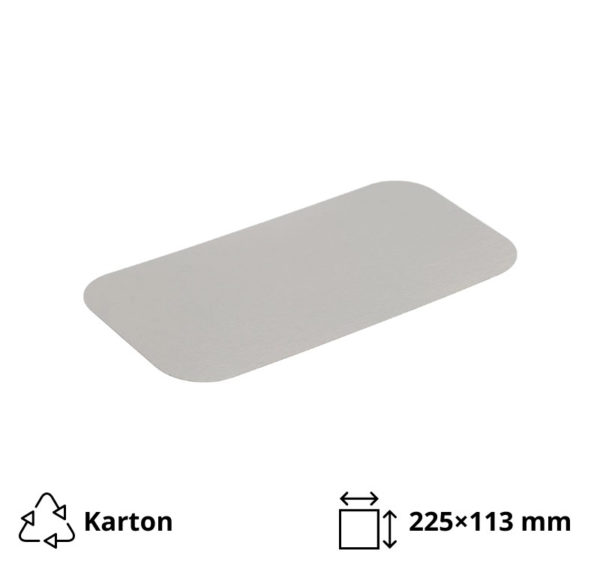 Poklopac za alu posudu 950 ml 225×113 mm 100 kom
