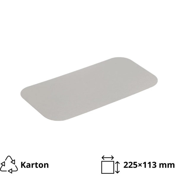 Poklopac za alu posudu 950 ml 225×113 mm 100 kom