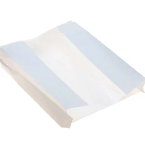 Vrećica papirnata s prozorom 200(100)x60x300 mm bijela (100 kom/pak)