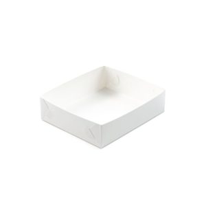 Kutija za desert bez prozora 195x225x60 mm, bijela  (dno) (5 kom/pak)