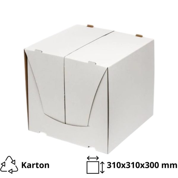 Kutija za kolače 310x310x300 mm, bijela