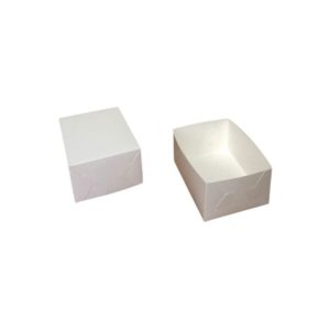 Kutija za desert bez prozora 145x205x90mm, bijela (poklopac-dno) (10 kom/pak)