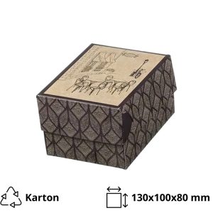Kutija s poklopcem za desert 13x10x8 cm STREET BOX [247 kom/pak]