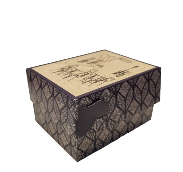 Kutija s poklopcem za desert od 13x10x8 cm STREET BOX (7 kom/pak)