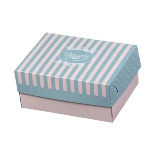 Kutija s poklopcem za desert 19×14.5×8 cm ALUMINIUM PATISSERIE [15 kom/pak]