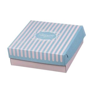 Kutija s poklopcem za desert 21.8×21.6×8 cm ALUMINIUM PATISSERIE [10 kom/pak]