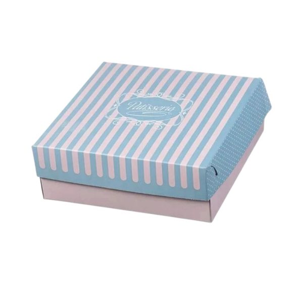 Kutija s poklopcem za desert 21.8×21.6×8 cm ALUMINIUM PATISSERIE [10 kom/pak]