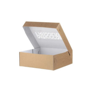 Kutija s poklopcem za desert od 21.8×21.6×8 cm KRAFT PATISSERIE (3 kom/pak)
