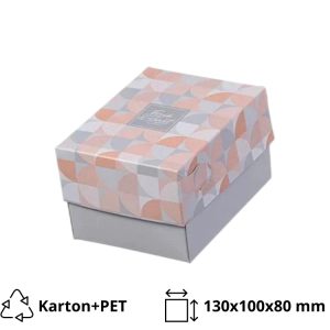 Kutija s poklopcem za desert 13x10x8 cm SWEET & FRESH [14 kom/pak]