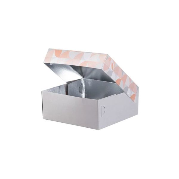 Kutija s poklopcem za desert od 19x19x8 cm SWEET & FRESH (3 kom/pak)