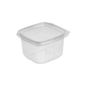 Posuda s ravnim poklopcem PET 375 ml 87x90x65 prozirna [100 kom/pak]