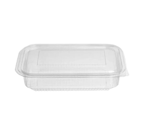 Posuda s ravnim poklopcem PET 1250 ml 212x152x45 prozirna [50 kom/pak]