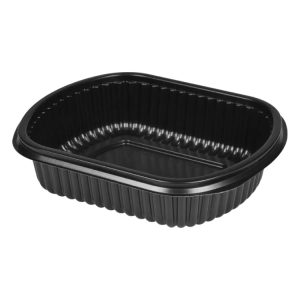 Posuda PP 1000 ml 210x180x50 mm crna, bez poklopca [50 kom/pak]