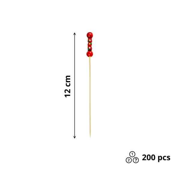 Pikalica od bambusa RIO Red 12cm 200 kom/pak