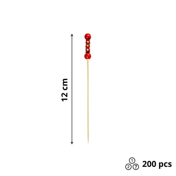 Pikalica od bambusa RIO Red 12cm 200 kom/pak