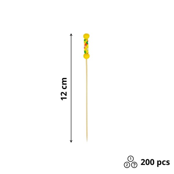 Pikalica od bambusa RIO Yellow 12cm 200 kom/pak