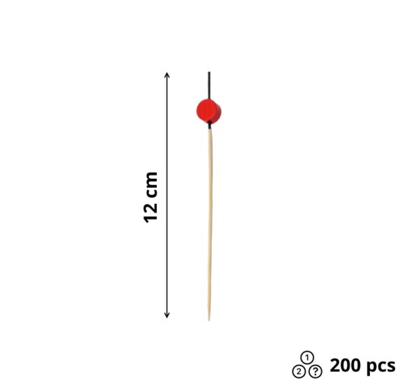 Pikalica od bambusa Red Disk 12cm 200 kom/pak