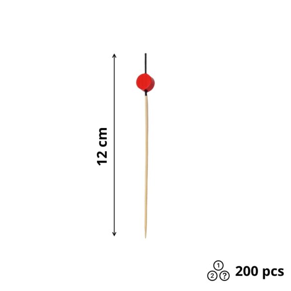 Pikalica od bambusa Red Disk 12cm 200 kom/pak