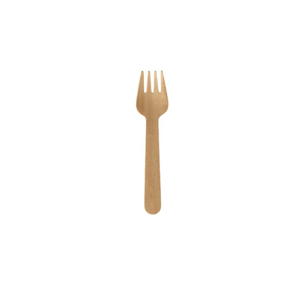 Mini vilica od bambusa BAMBUS SNACK 9,5cm 100 kom