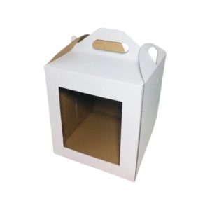 Kutija za tortu s prozorom 300х300х320 mm bijela