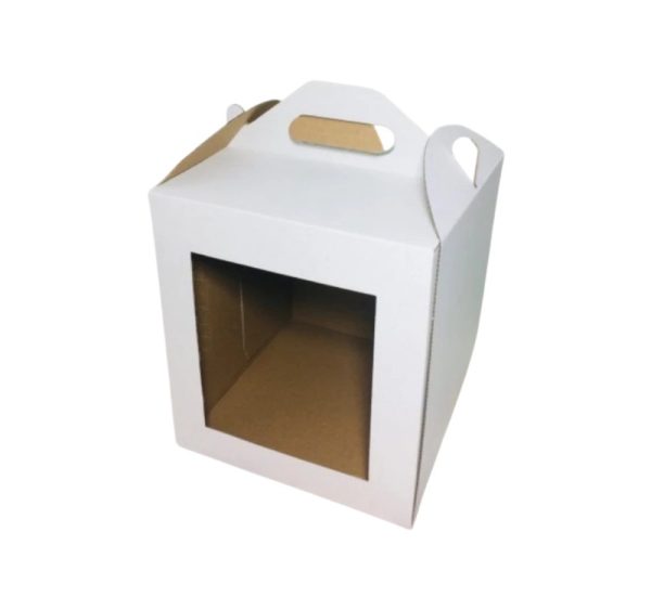 Kutija za tortu s prozorom 300х300х320 mm bijela