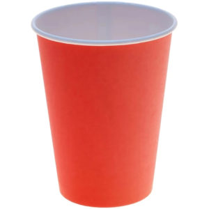 Čaša papirnata 300 (380) d=90 mm 1-slojna crvena SUP (50 kom/pak)