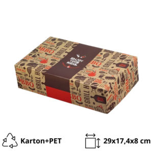 Papirnata posuda 29×17,4×8 cm ENJOY GRILL, BBQ Aluminium [20 kom/pak]