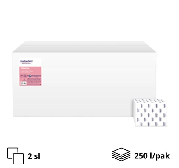 Toaletni papir 2 sl u listovima bijeli 250 l/pak FP Harmony Professional [40 kom/pak]