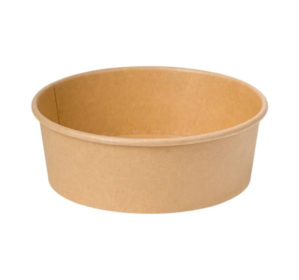 Papirnata posuda 1300 ml d=185 mm kraft, bez poklopca 50 kom