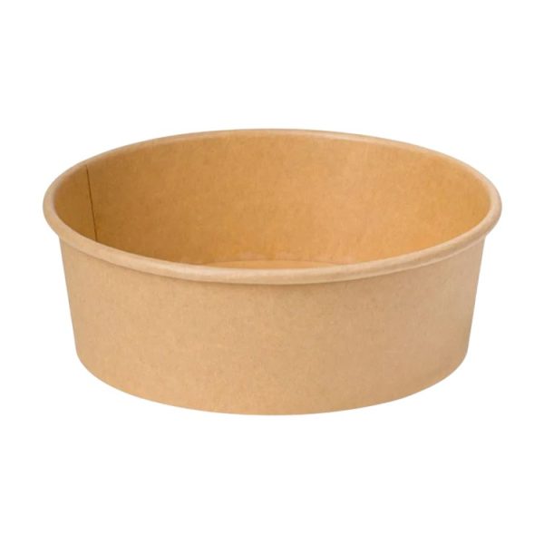 Papirnata posuda 1300 ml d=185 mm kraft, bez poklopca 50 kom