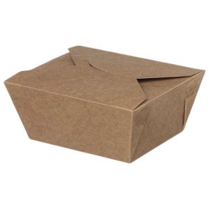 Papirnata posuda 3000 ml 195х140х90 mm kraft 50 kom