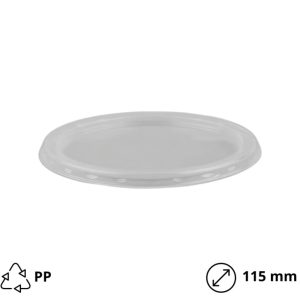 Poklopac PP d=115 mm prozirni [10 kom/pak]