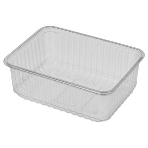 Posuda PP 1000 ml 179х132х63 mm prozirna, bez poklopca [50 kom/pak]