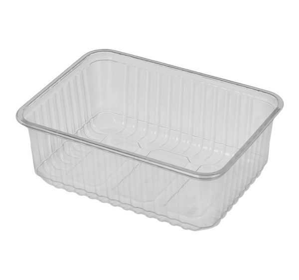 Posuda PP 1000 ml 179х132х63 mm prozirna, bez poklopca [50 kom/pak]