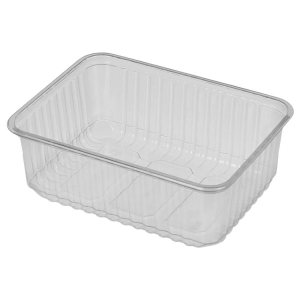 Posuda PP 1000 ml 179х132х63 mm prozirna, bez poklopca [50 kom/pak]