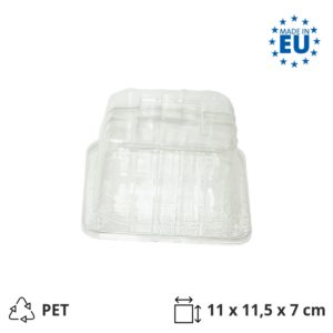 Posuda s poklopcem PET 110x115x70 mm prozirna [100 kom/pak]