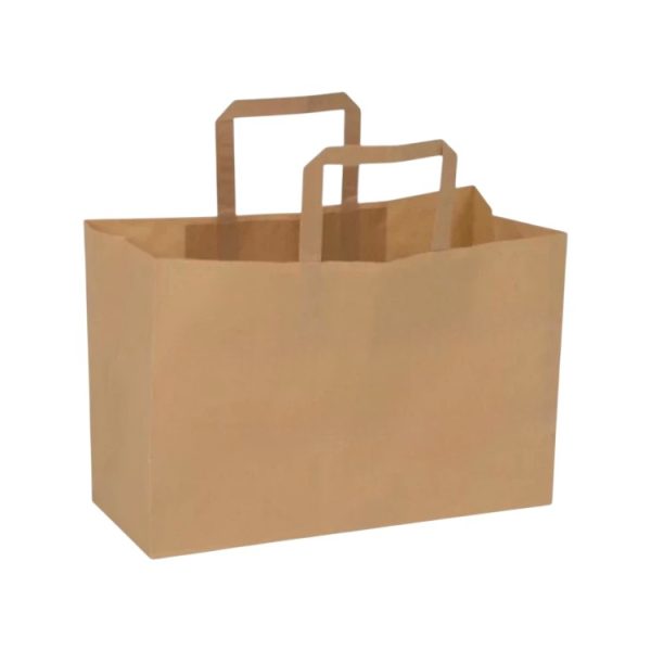 Papirnata vrećica sa ravnom ručkom 320х220х270 mm kraft 250 kom
