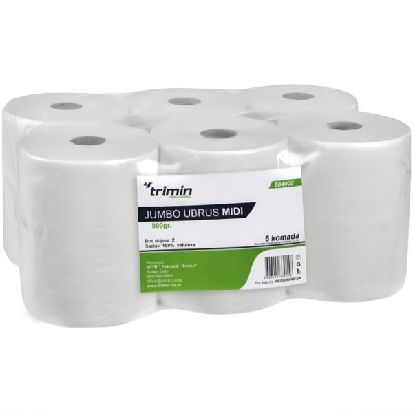 Toaletni papir  v roli 2 sl 115 m bieli (6 kom/pak)