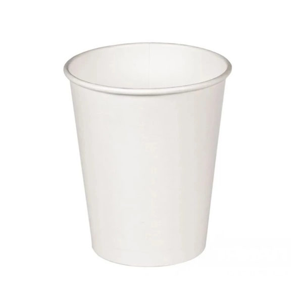 Čaša papirnata 180 (210) ml d=72 mm 1-slojna bijela SUP (50 kom/pak)