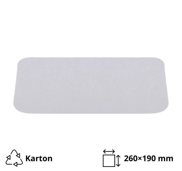 Poklopac za alu posudu 1950 ml 260×190 mm 100 kom