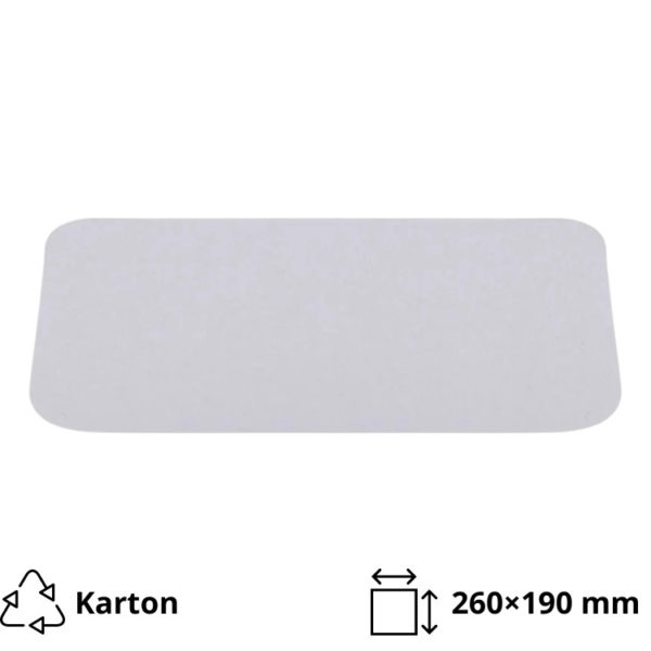 Poklopac za alu posudu 1950 ml 260×190 mm 100 kom