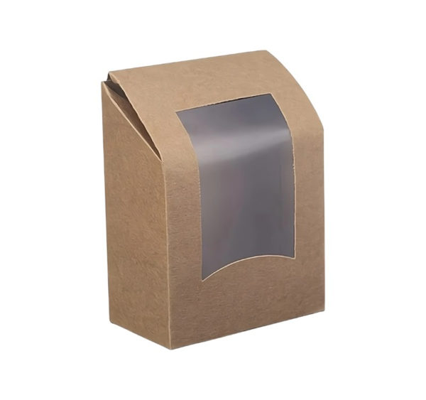 Posuda za wrap/tortilje s folijom 90x50x120 mm kraft 50 kom