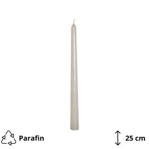 Konusna svijeća bijela h=25 cm